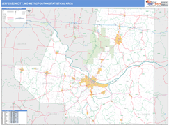 Jefferson City Metro Area Digital Map Basic Style